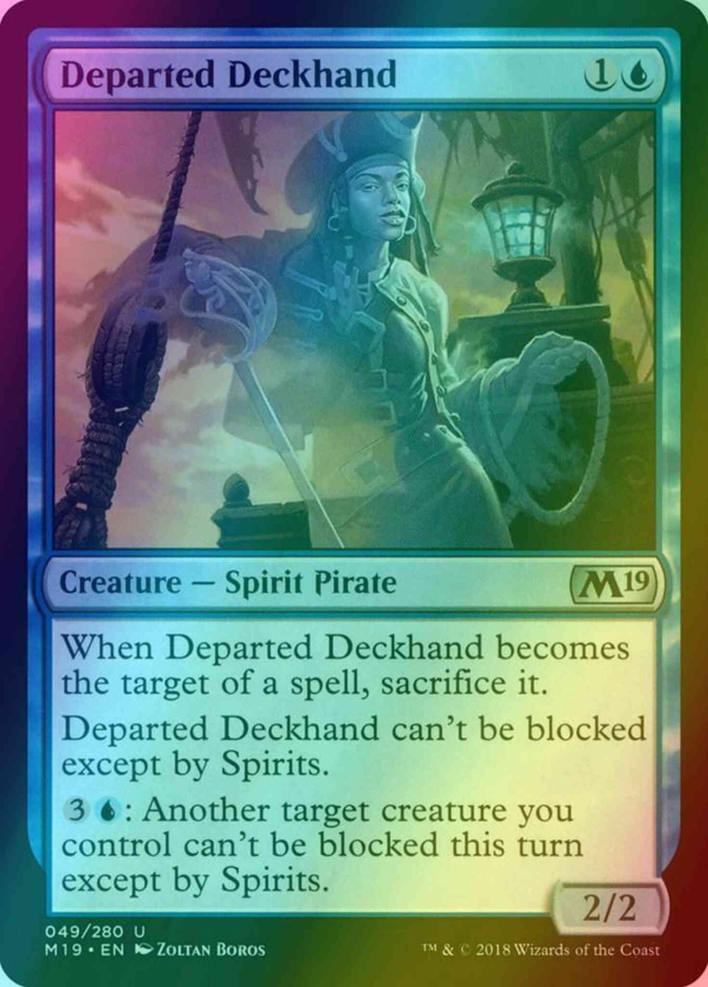 Departed Deckhand [49] [Core Set 2019] [Foil]