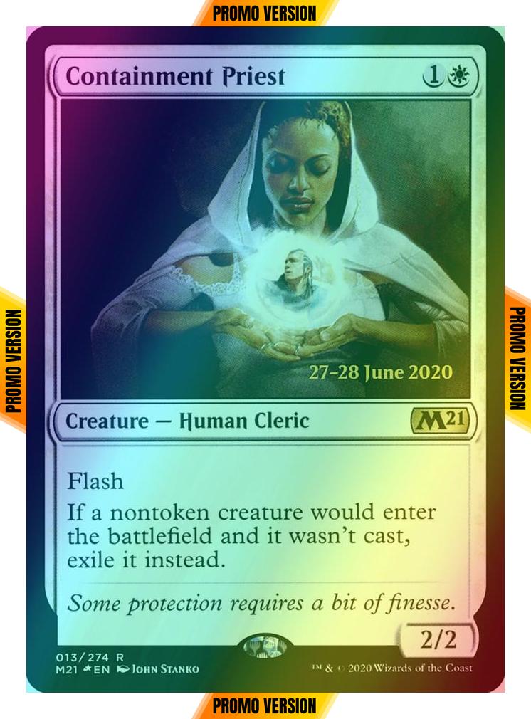 Containment Priest [Prerelease] [13s] [Core Set 2021 Promos] [Foil]