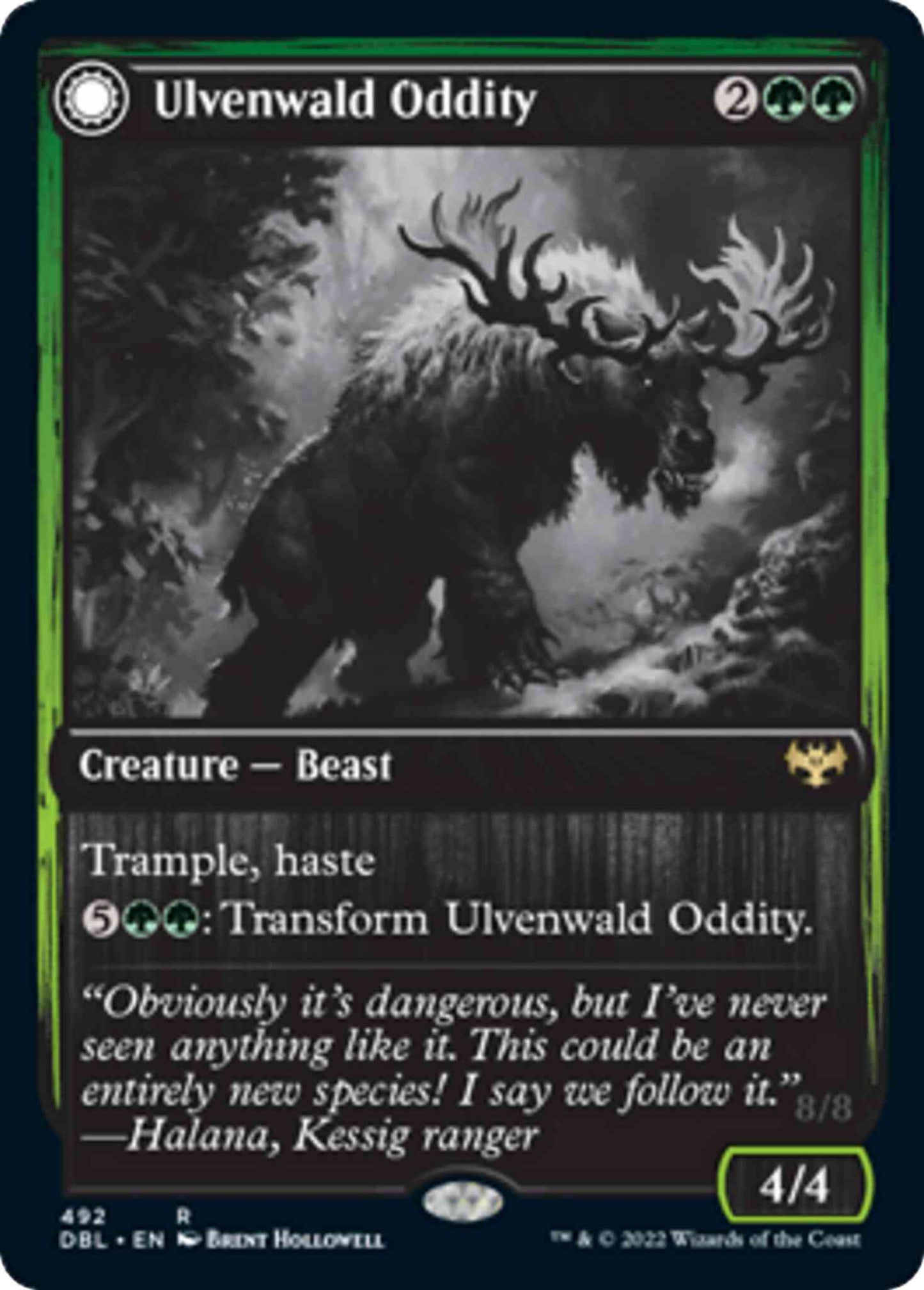 Ulvenwald Oddity // Ulvenwald Behemoth [492] [Innistrad: Double Feature] [Non-Foil]