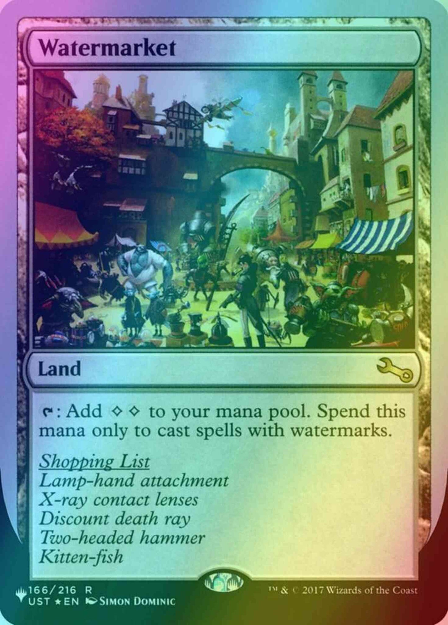 Watermarket [62] [UST Set Symbol] [The List: Unfinity Foil Edition] [Foil]