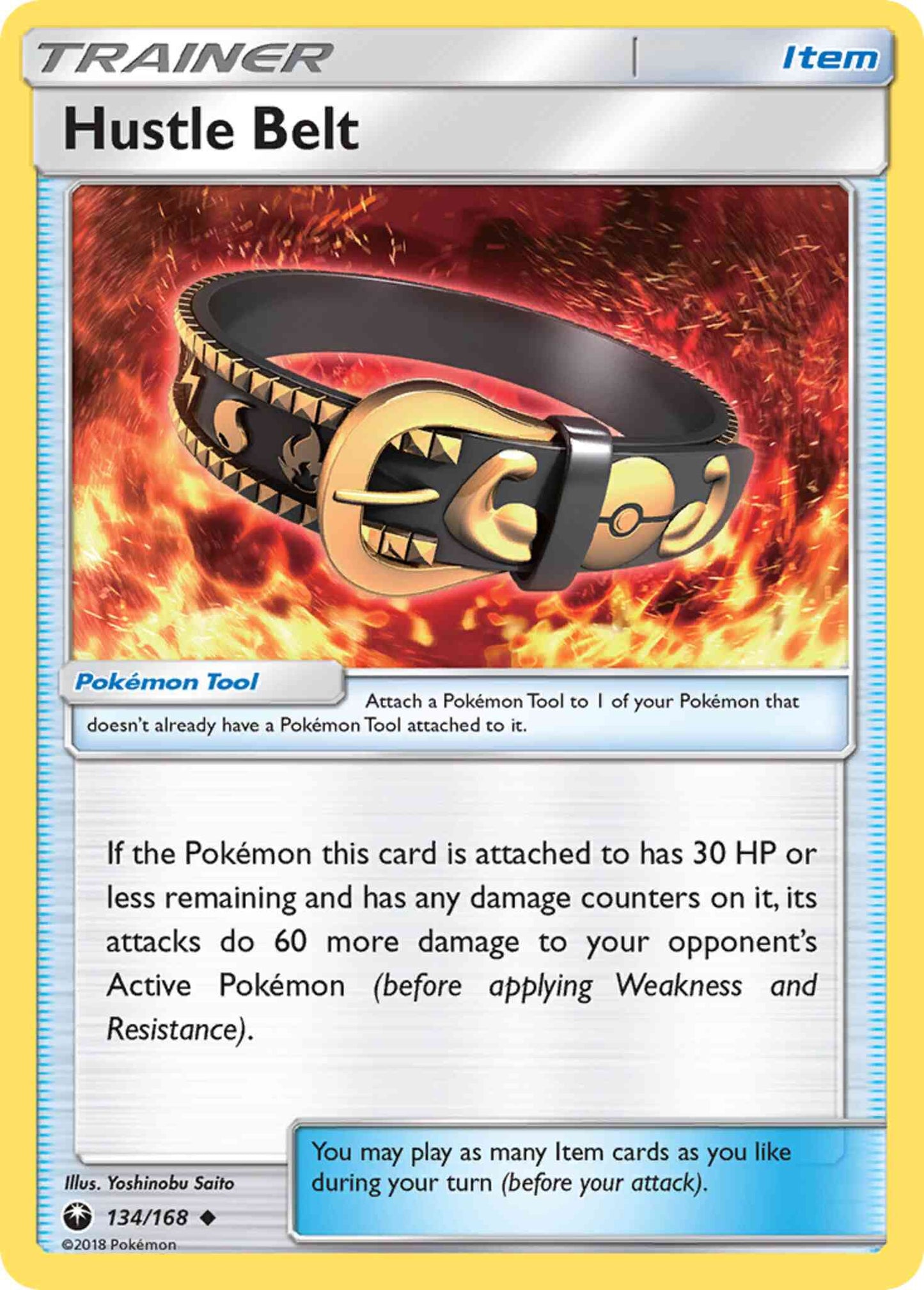 Hustle Belt - 134/168 - Uncommon [sm7-134] [Non-Holo]