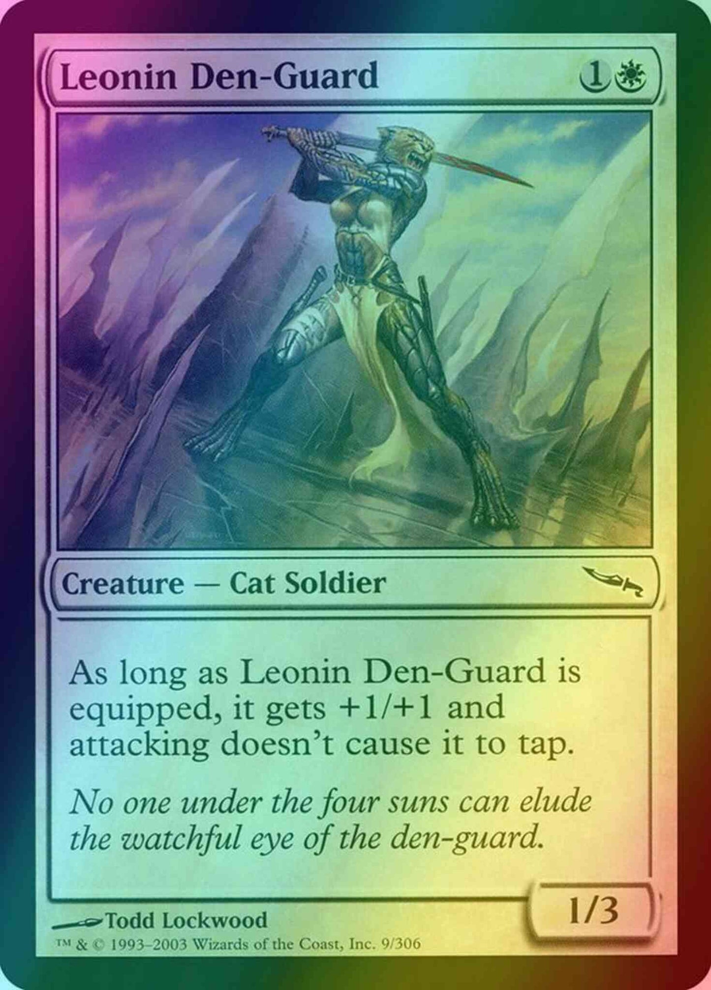 Leonin Den-Guard [9] [Mirrodin] [Foil]