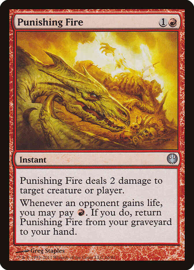 Punishing Fire [66] [Duel Decks: Knights vs. Dragons] [Non-Foil]