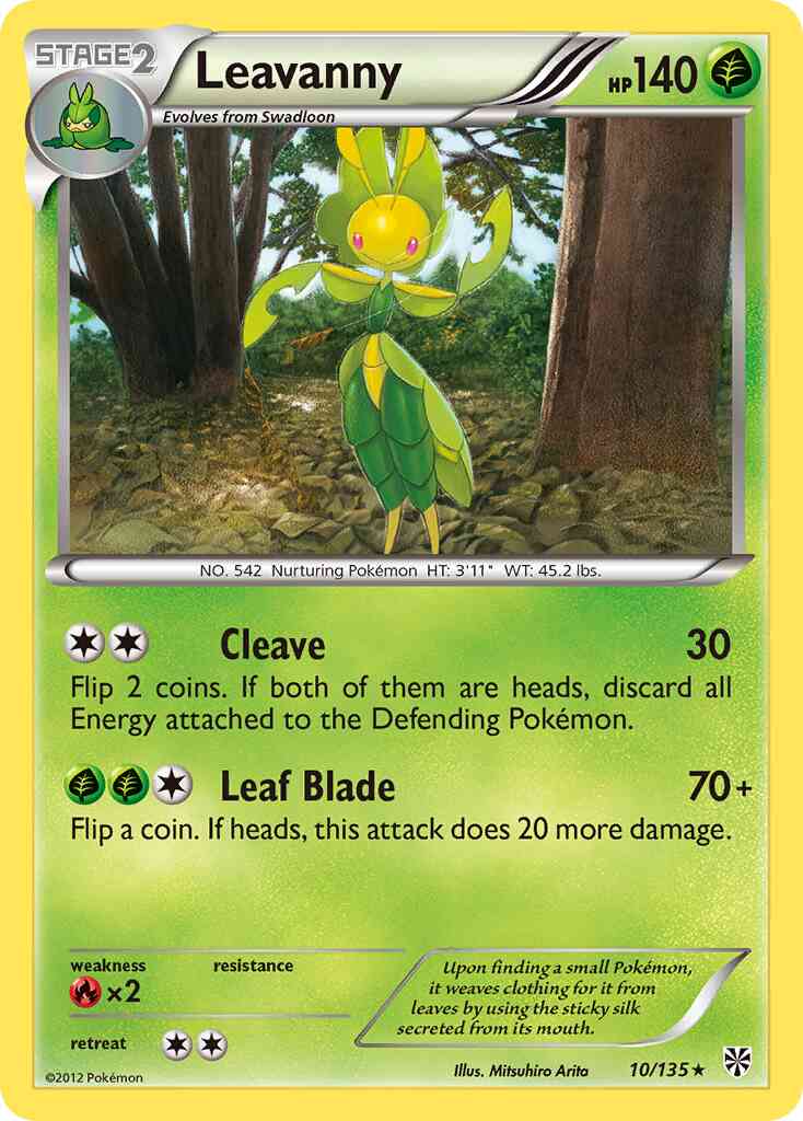 Leavanny - 10/135 - Rare [bw8-10] [Reverse Holo]