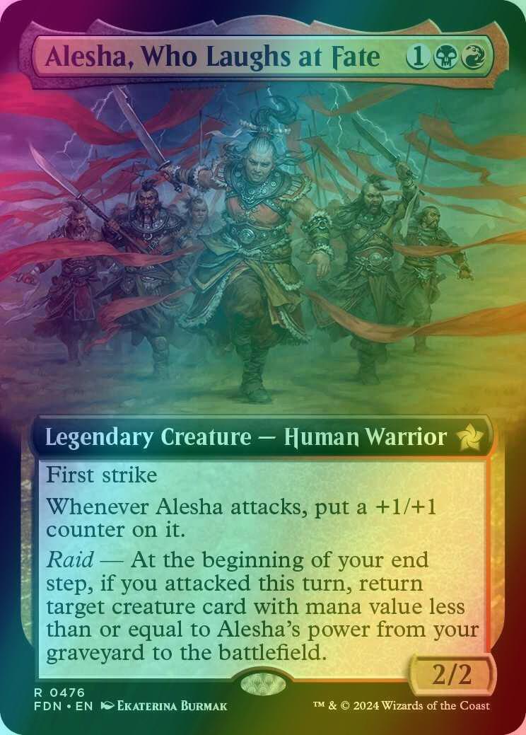Alesha, Who Laughs at Fate [476] [Extended Art] [Foundations] [Foil]