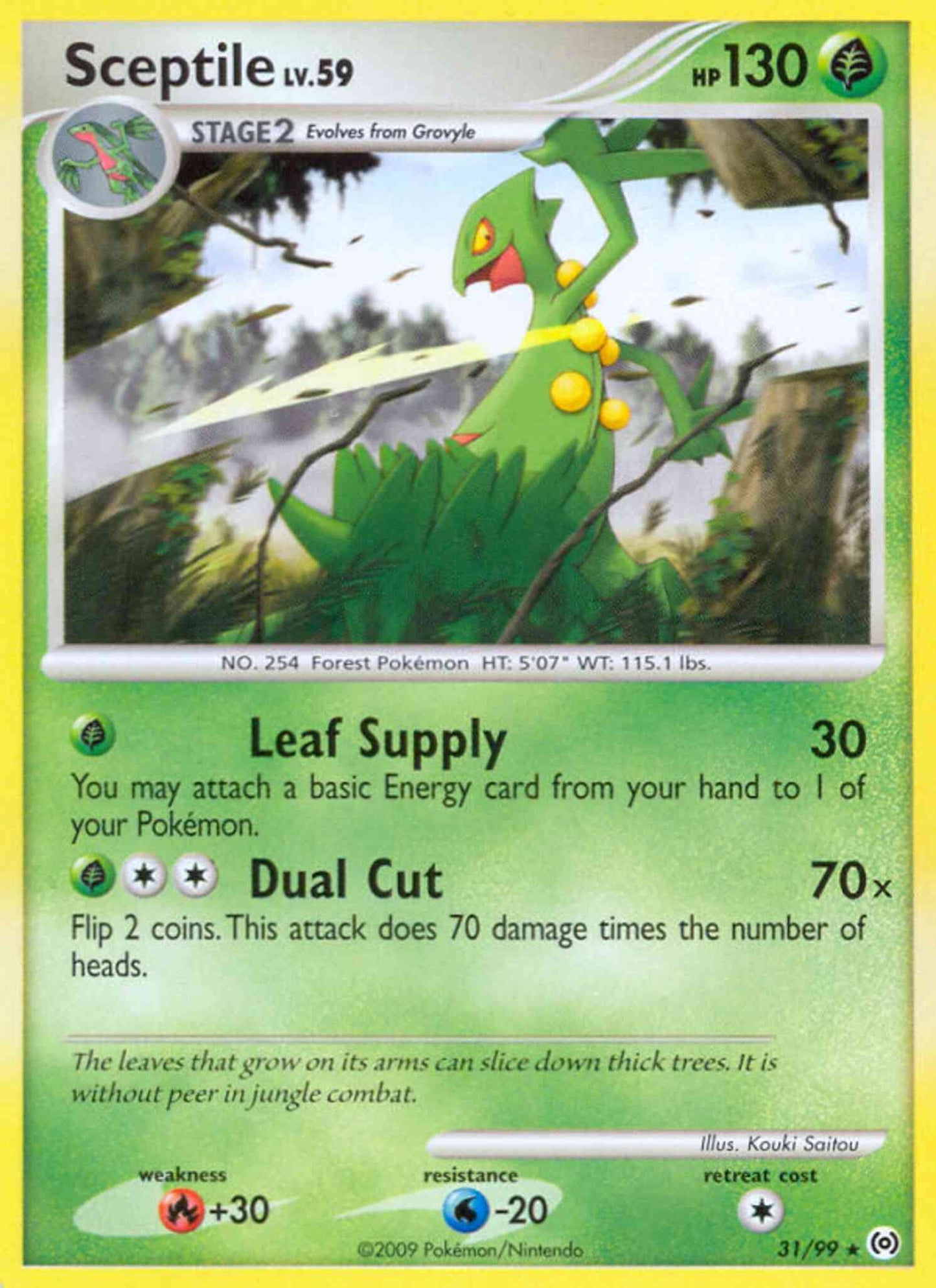 Sceptile - 31/99 - Rare [pl4-31] [Reverse Holo]