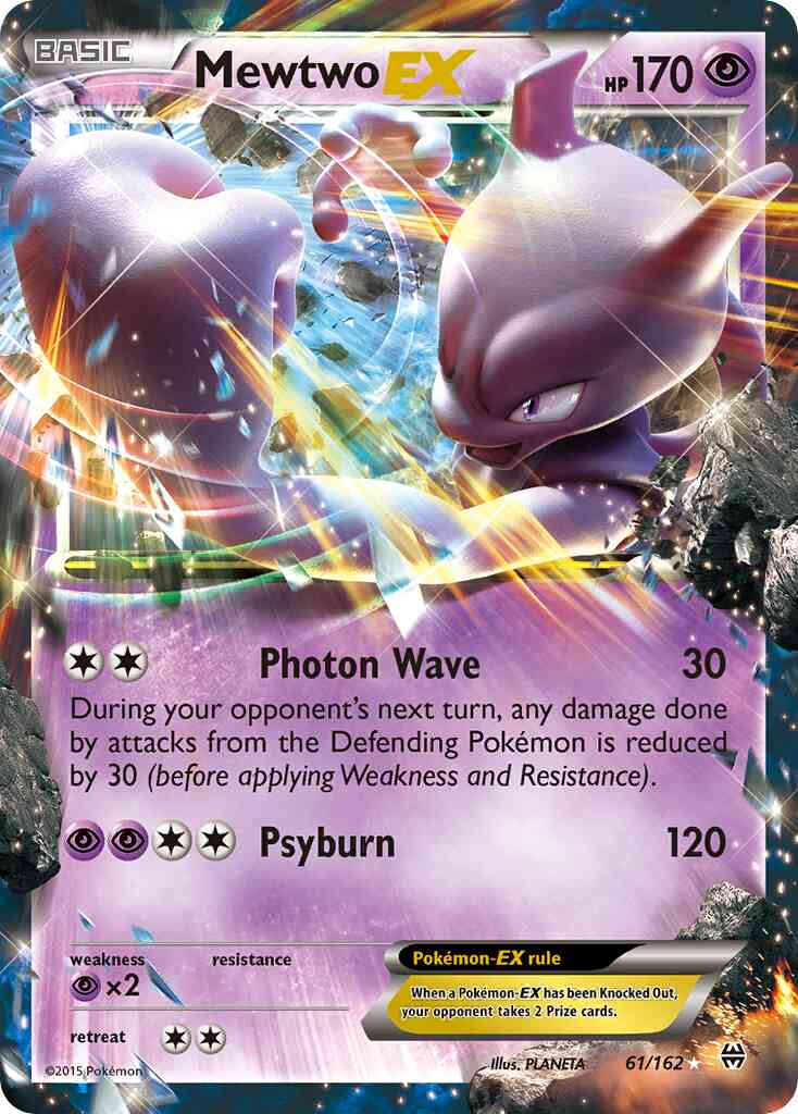 Mewtwo-EX - 61/162 - Rare Holo EX [xy8-61] [Ultra]