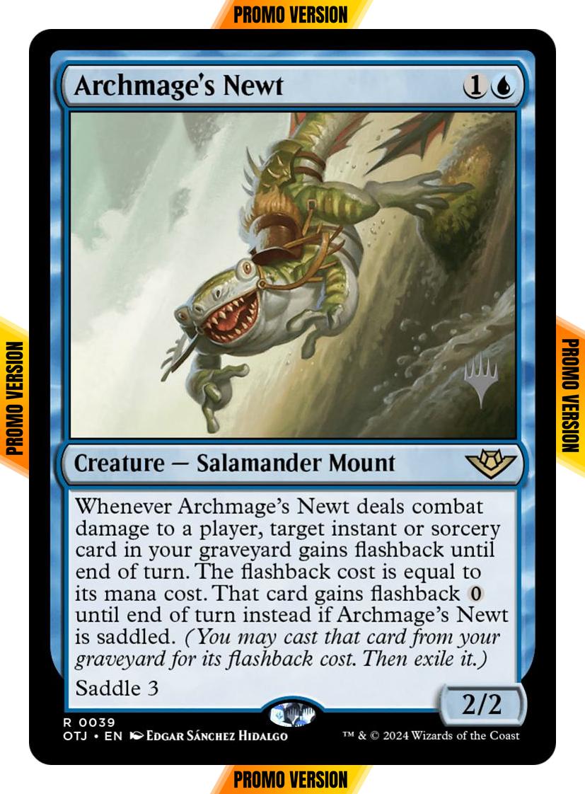 Archmage's Newt [39p] [Promo Pack] [Outlaws of Thunder Junction: Promos] [Non-Foil]