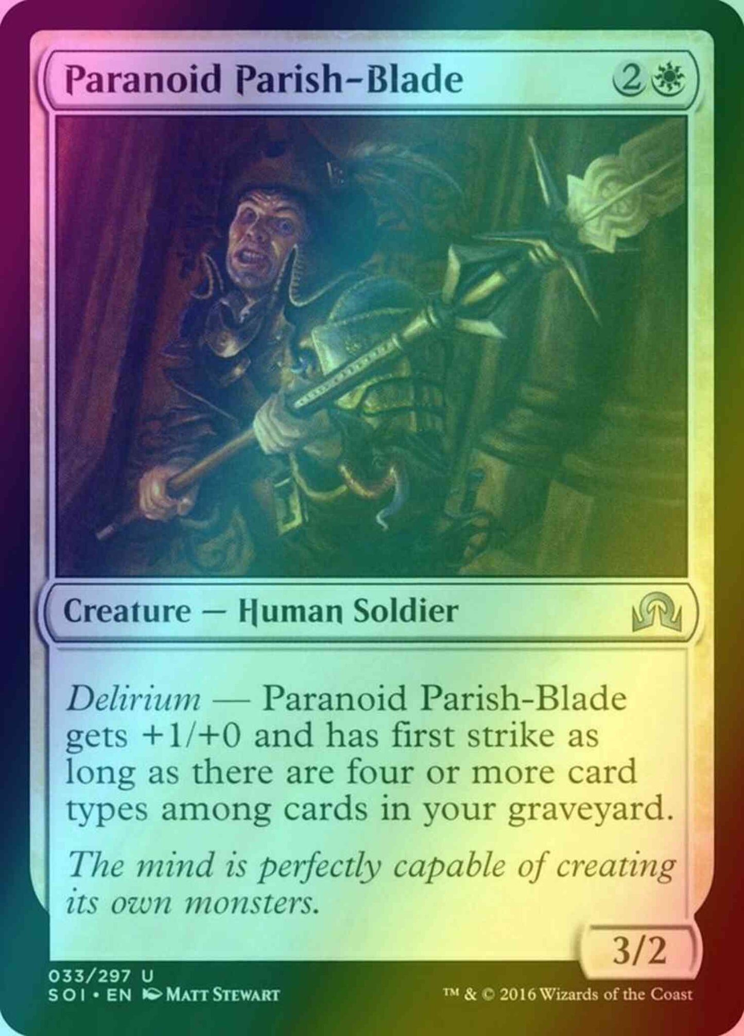Paranoid Parish-Blade [33] [Shadows over Innistrad] [Foil]