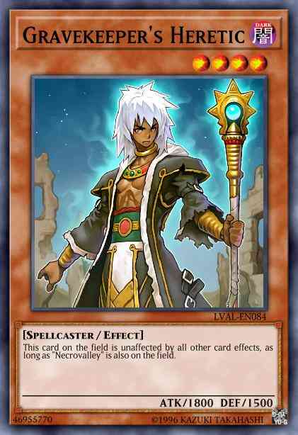 Gravekeeper's Heretic - LVAL-EN084 - Rare - 1st Edition