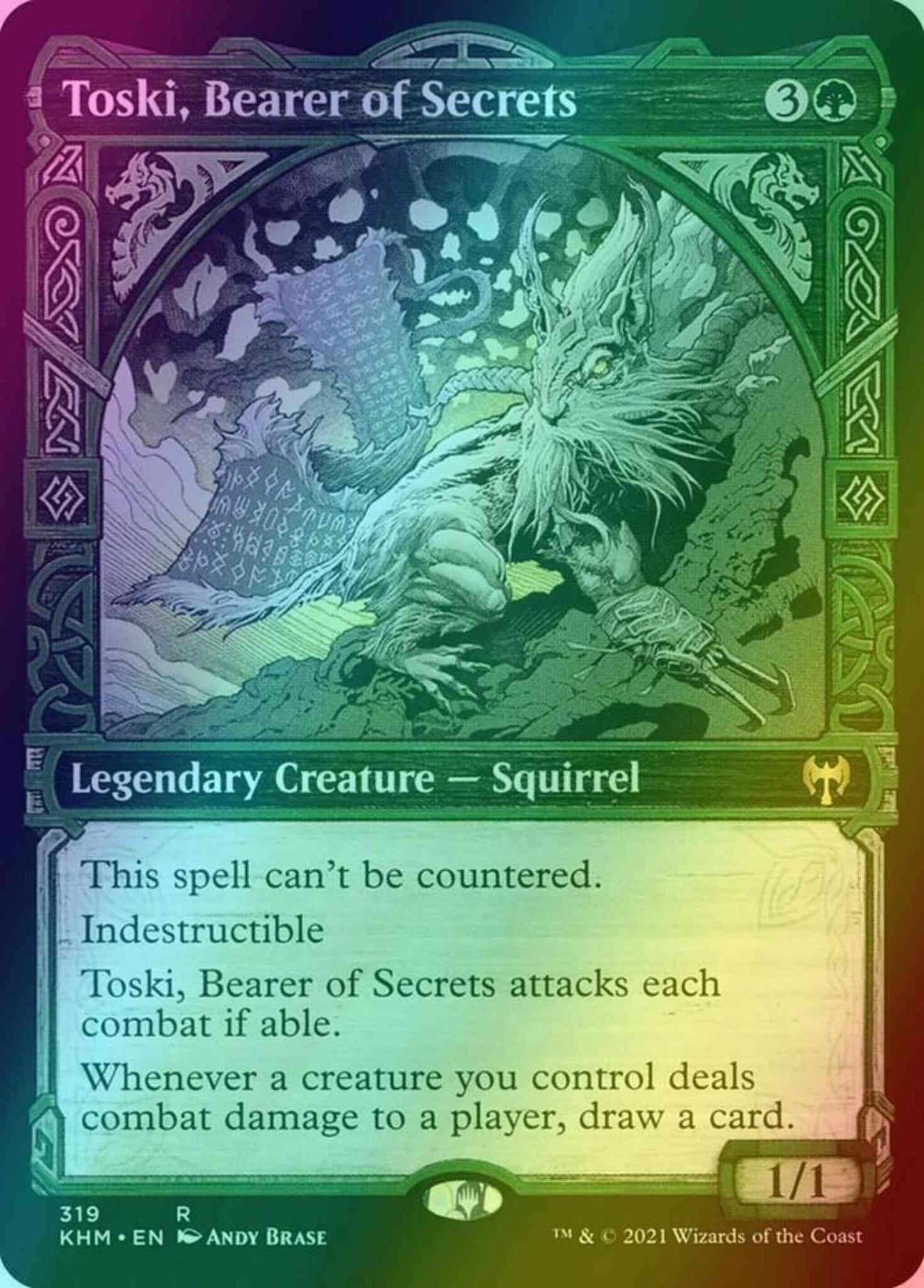 Toski, Bearer of Secrets [319] [Showcase] [Kaldheim] [Foil]