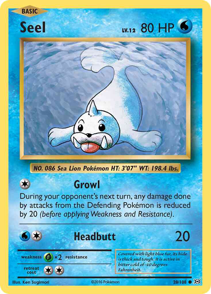 Seel - 28/108 - Common [xy12-28] [Reverse Holo]