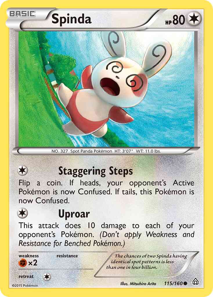 Spinda - 115/160 - Common [xy5-115] [Non-Holo]
