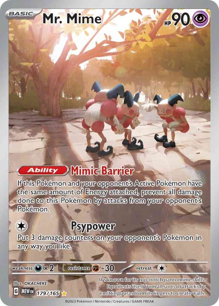 Mr. Mime - 179/165 - Illustration Rare [sv035-179] [Ultra]
