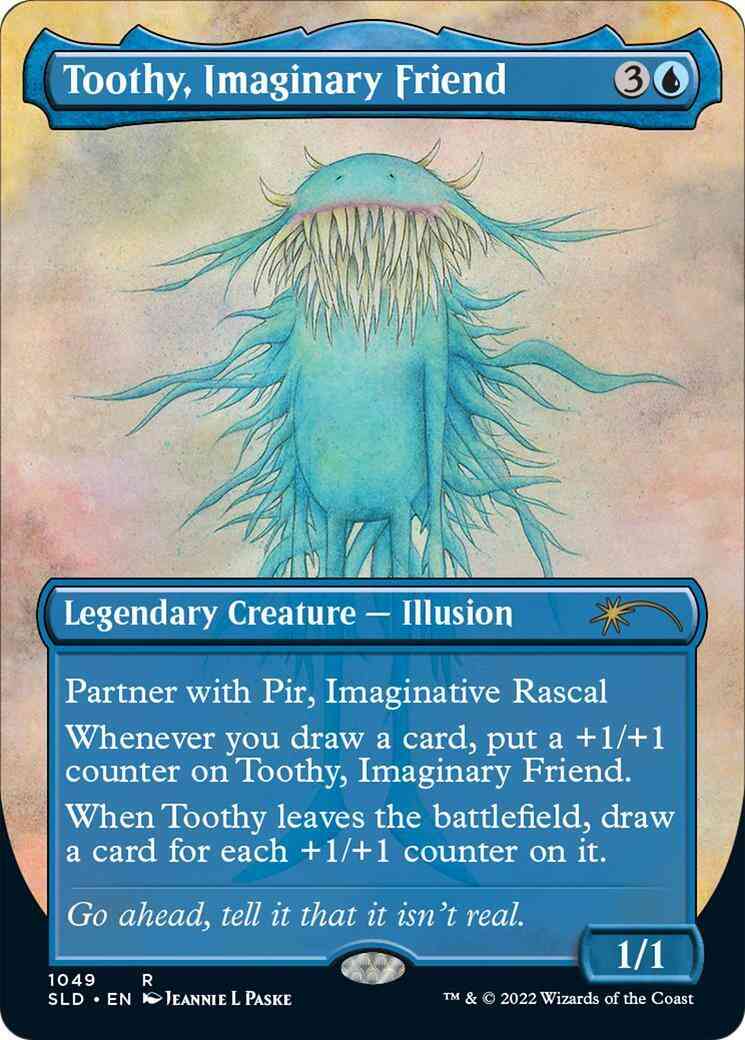 Toothy, Imaginary Friend [1049] [Borderless] [Imaginary Friends] [Secret Lair Drop] [Non-Foil]