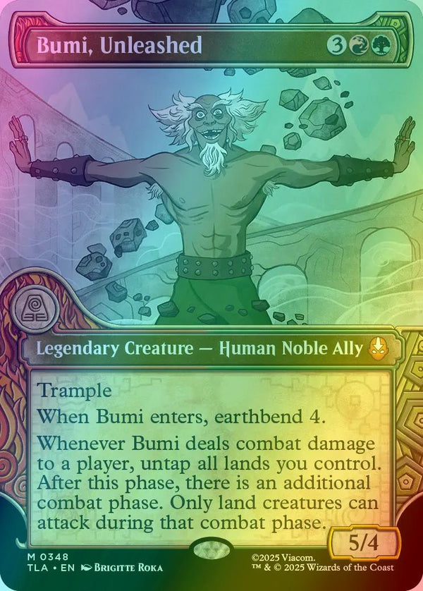 Bumi, Unleashed [348] [Elemental Frame] [Avatar: The Last Airbender] [Foil]