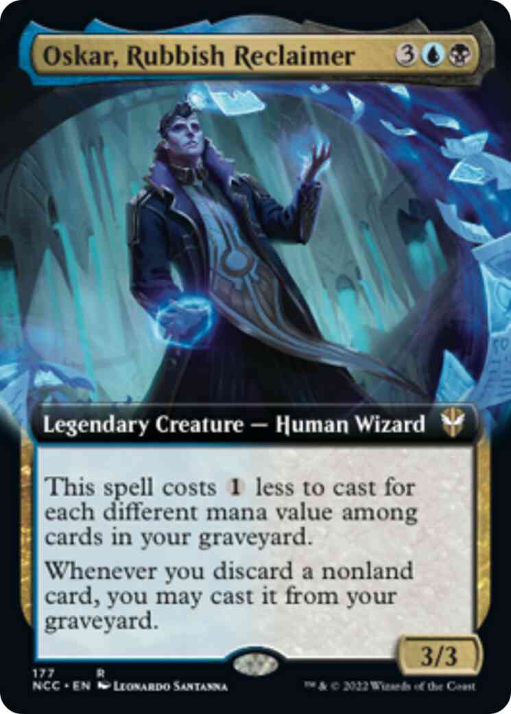 Oskar, Rubbish Reclaimer [177] [Extended Art] [Streets of New Capenna: Commander] [Non-Foil]