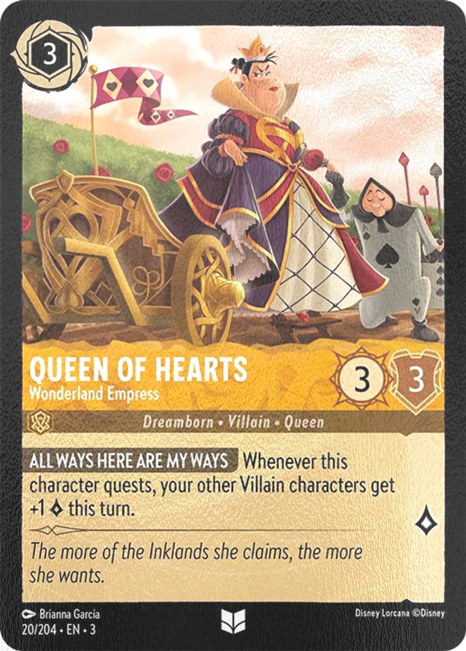 Queen of Hearts - Wonderland Empress - 20/204 [Into the Inklands] [Cold Foil]