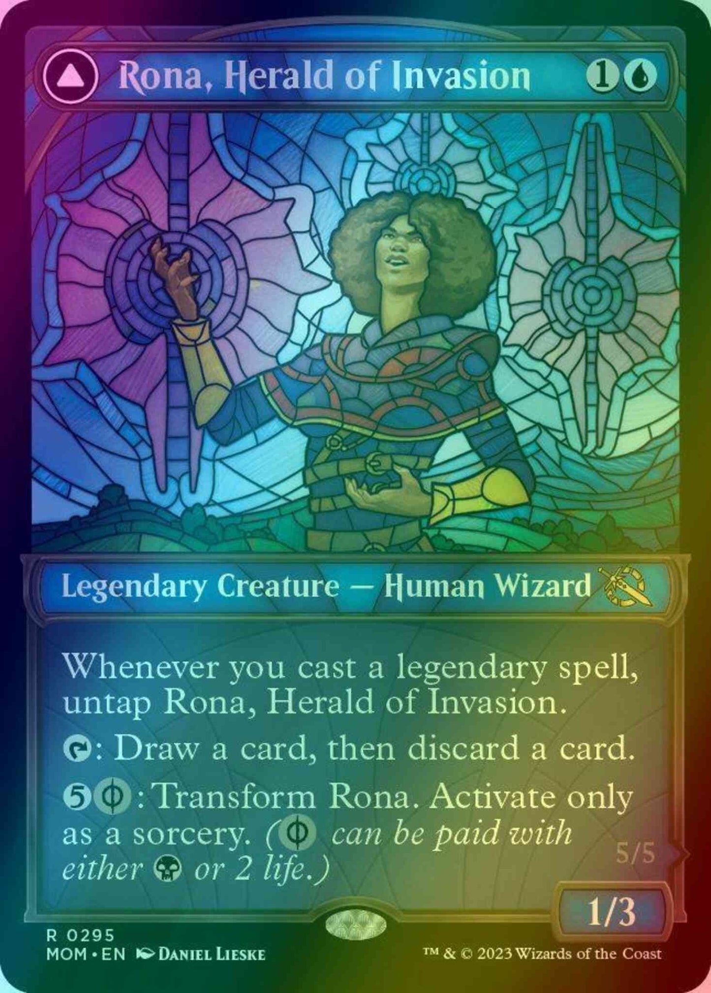 Rona, Herald of Invasion // Rona, Tolarian Obliterator [295] [Planar Showcase] [March of the Machine] [Foil]
