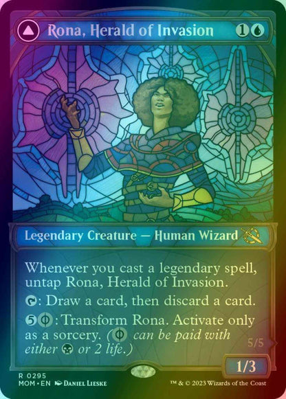 Rona, Herald of Invasion // Rona, Tolarian Obliterator [295] [Planar Showcase] [March of the Machine] [Foil]