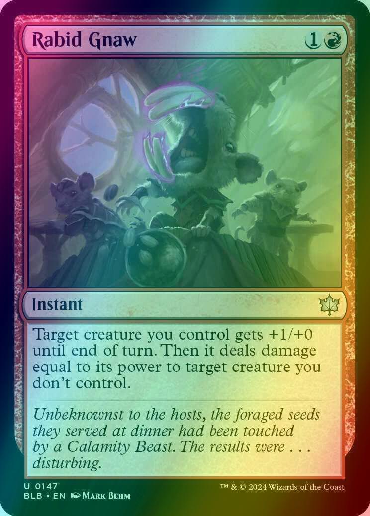 Rabid Gnaw [147] [Bloomburrow] [Foil]