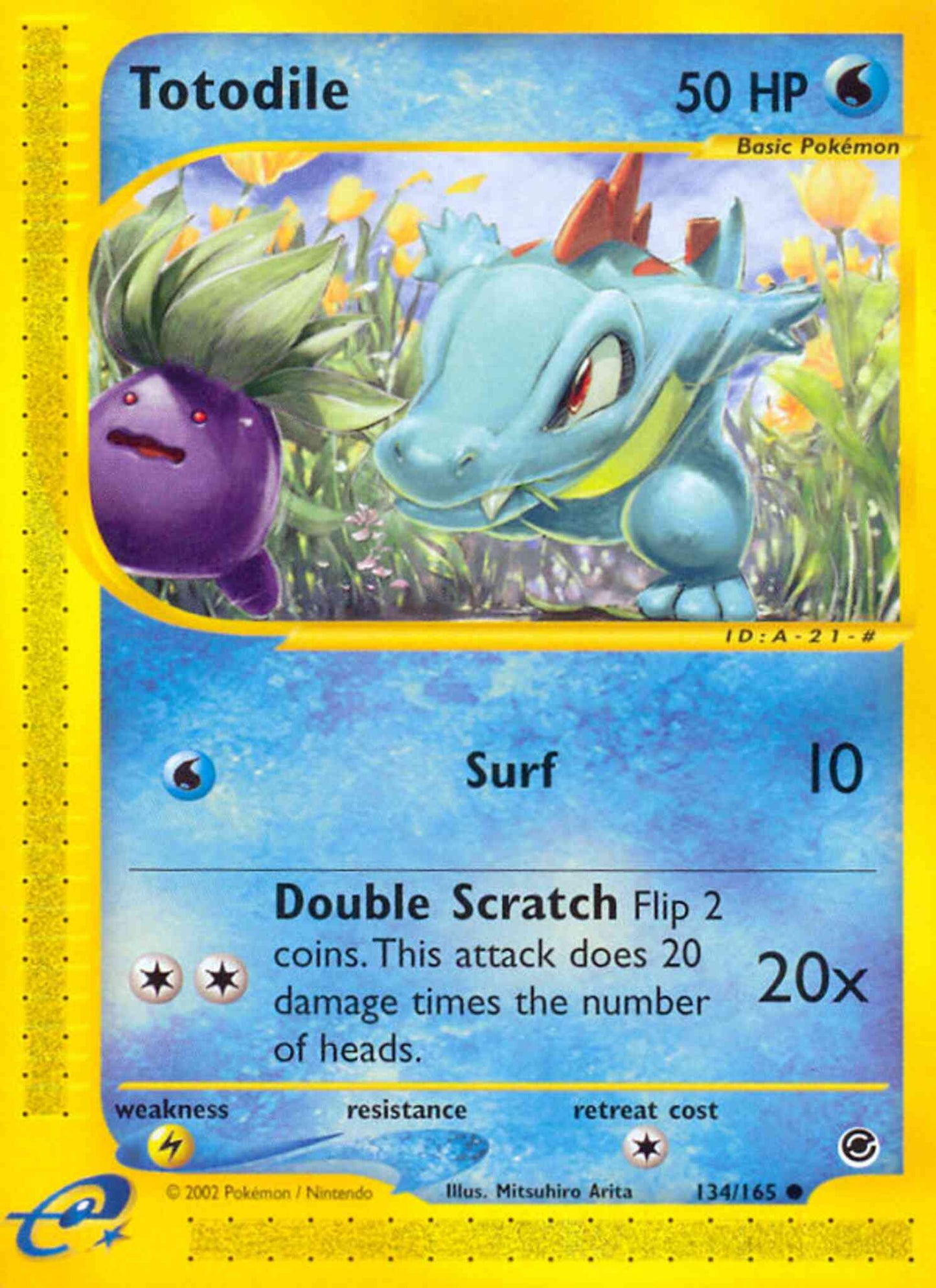 Totodile - 134/165 - Common [ecard1-134] [Non-Holo]