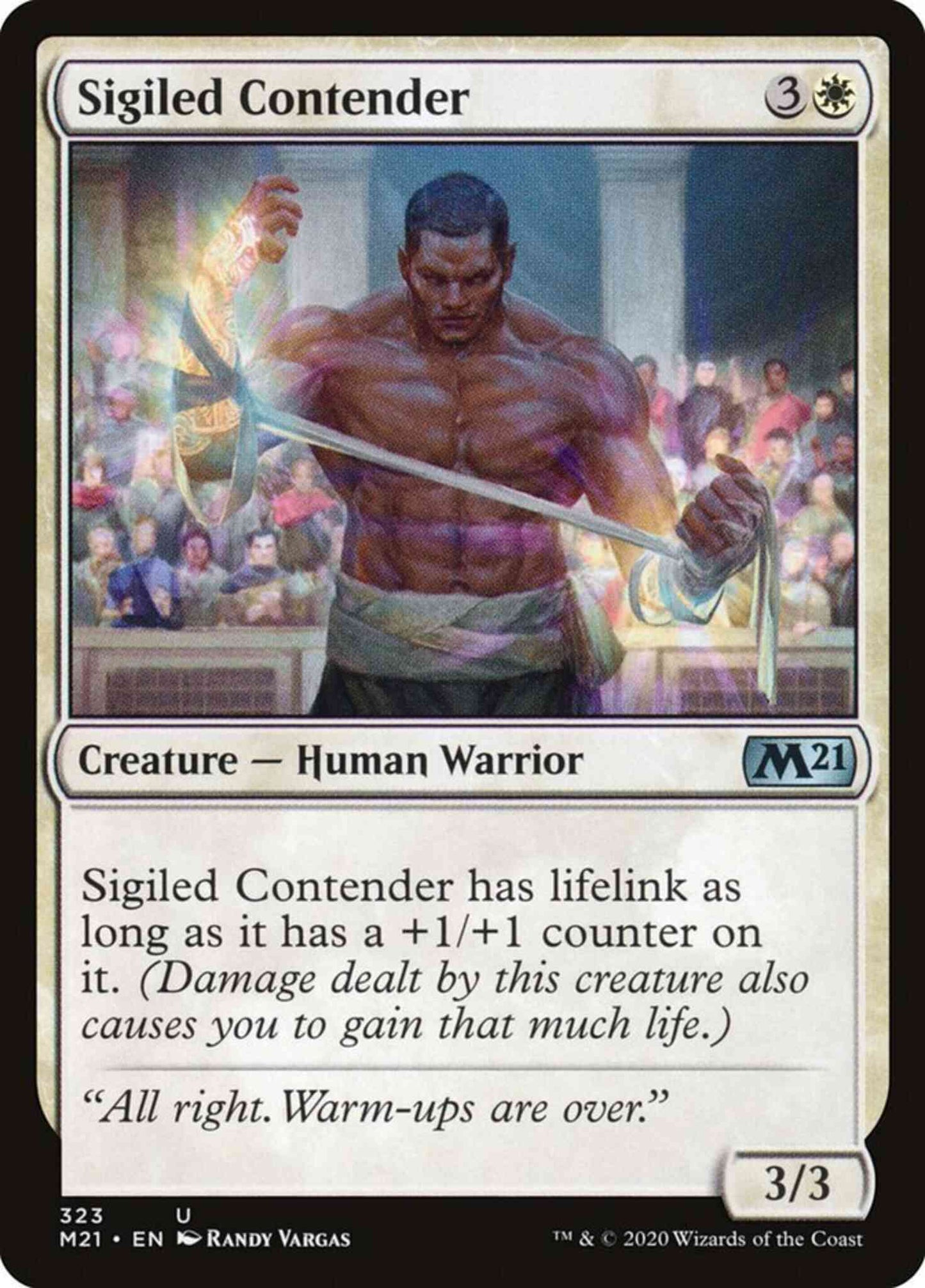 Sigiled Contender [323] [Core Set 2021] [Non-Foil]