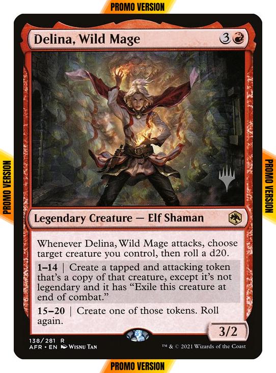 Delina, Wild Mage [Promo Pack] [138p] [Adventures in the Forgotten Realms Promos] [Non-Foil]