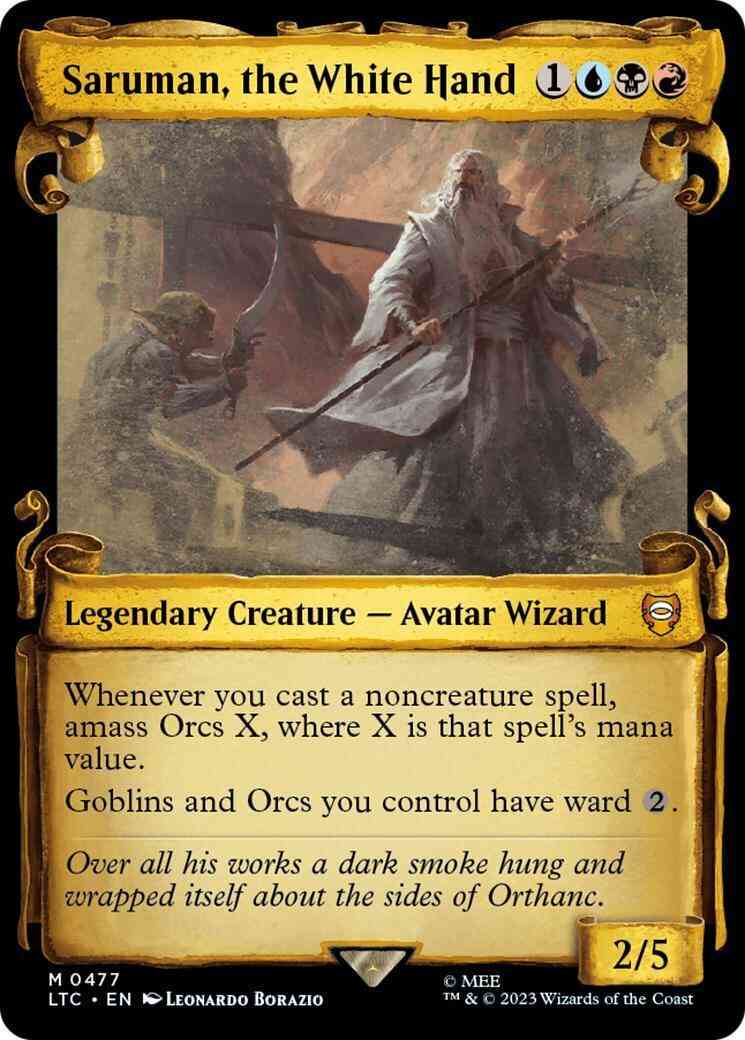 Saruman, the White Hand [477] [Scrolls Showcase] [The Lord of the Rings: Tales of Middle-earth: Commander] [Non-Foil]