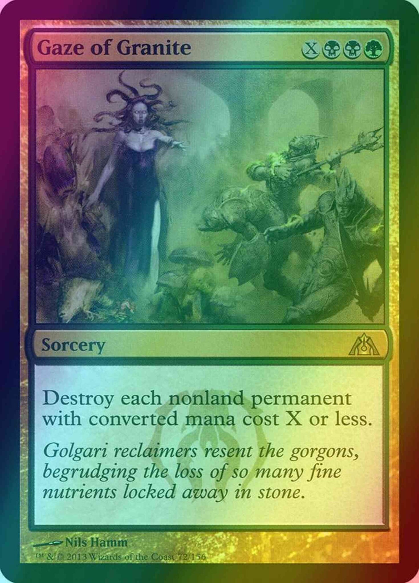 Gaze of Granite [72] [Dragon's Maze] [Foil]