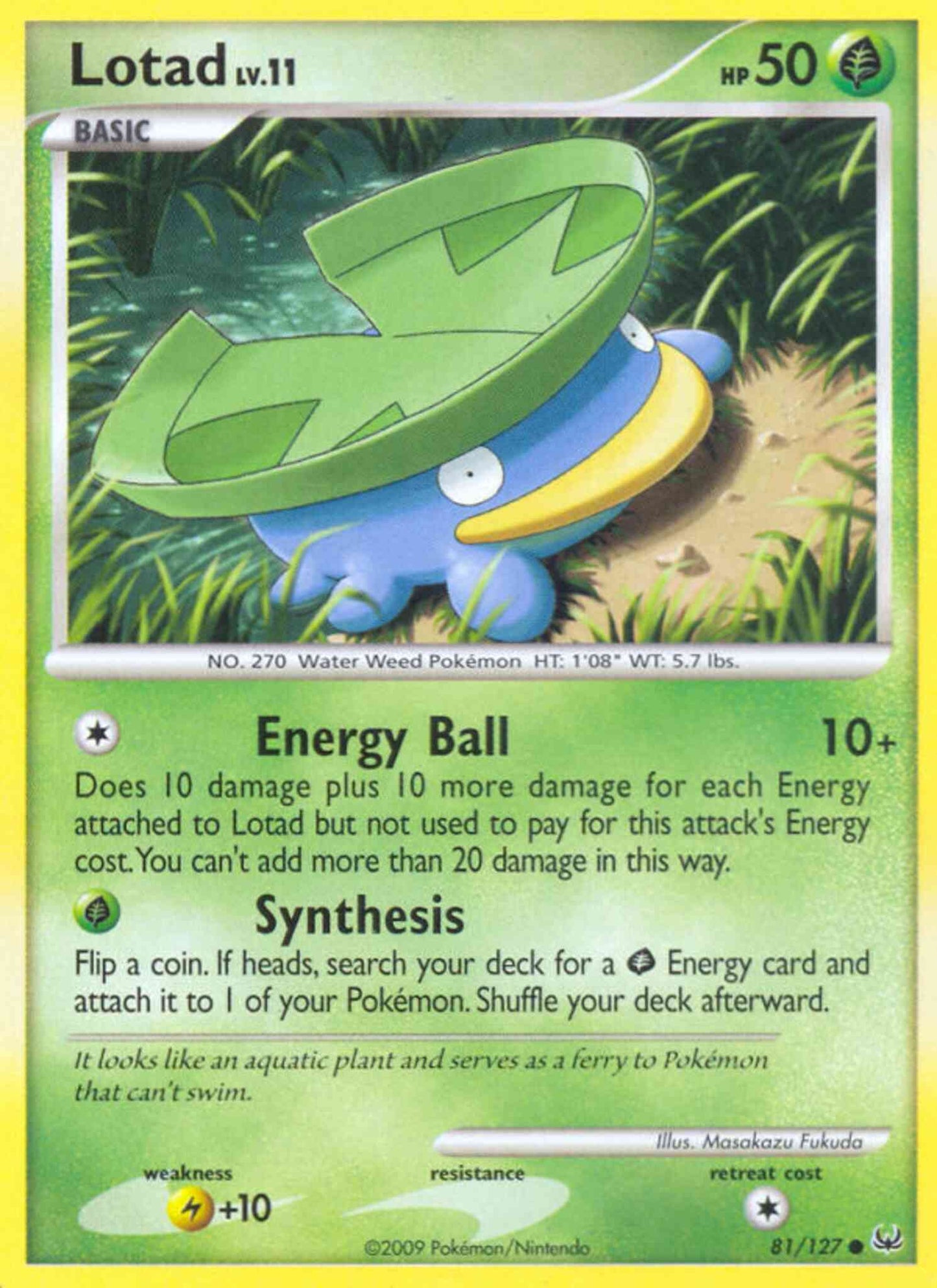 Lotad - 81/127 - Common [pl1-81] [Reverse Holo]