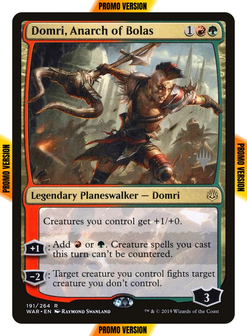 Domri, Anarch of Bolas [Promo Pack] [191p] [War of the Spark Promos] [Non-Foil]