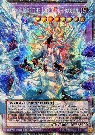 Mirrorjade the Iceblade Dragon - Extended Art - RA05-EN148 - Starlight Rare - 1st Edition