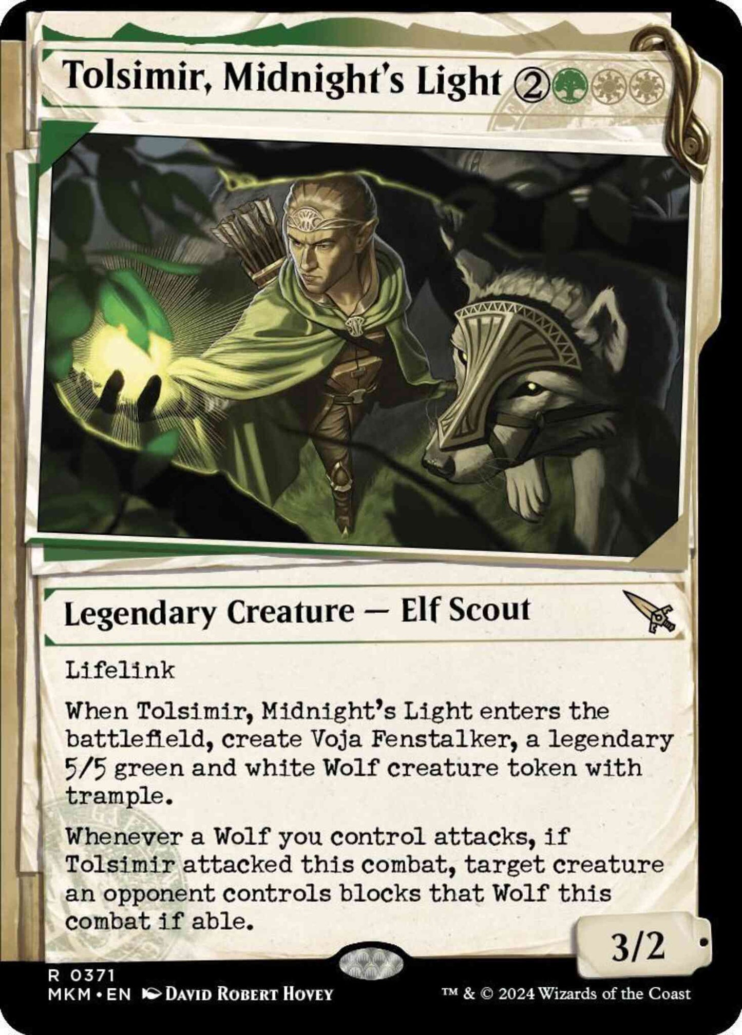Tolsimir, Midnight's Light [371] [Dossier Showcase] [Murders at Karlov Manor] [Non-Foil]
