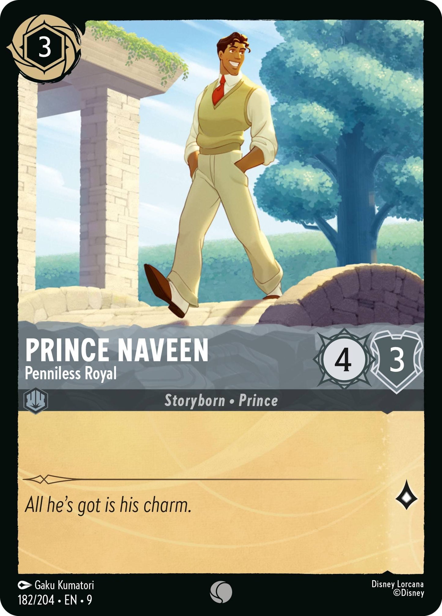 Prince Naveen - Penniless Royal - 182/204 [Fabled] [Non-Foil]