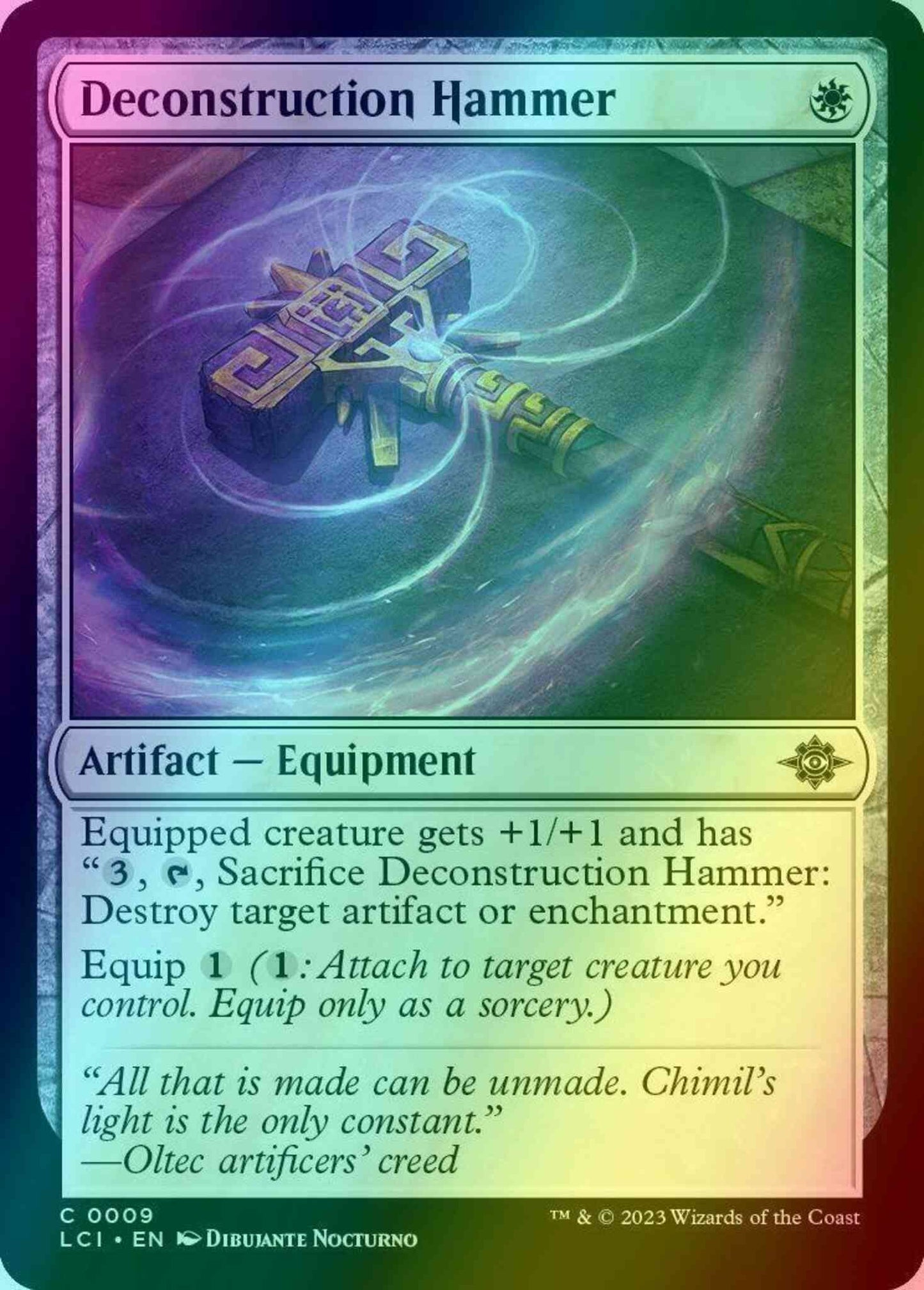 Deconstruction Hammer [9] [The Lost Caverns of Ixalan] [Foil]