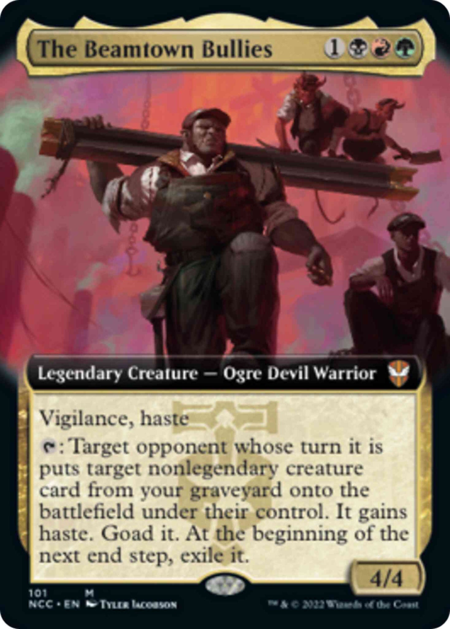 The Beamtown Bullies [101] [Extended Art] [Streets of New Capenna: Commander] [Non-Foil]