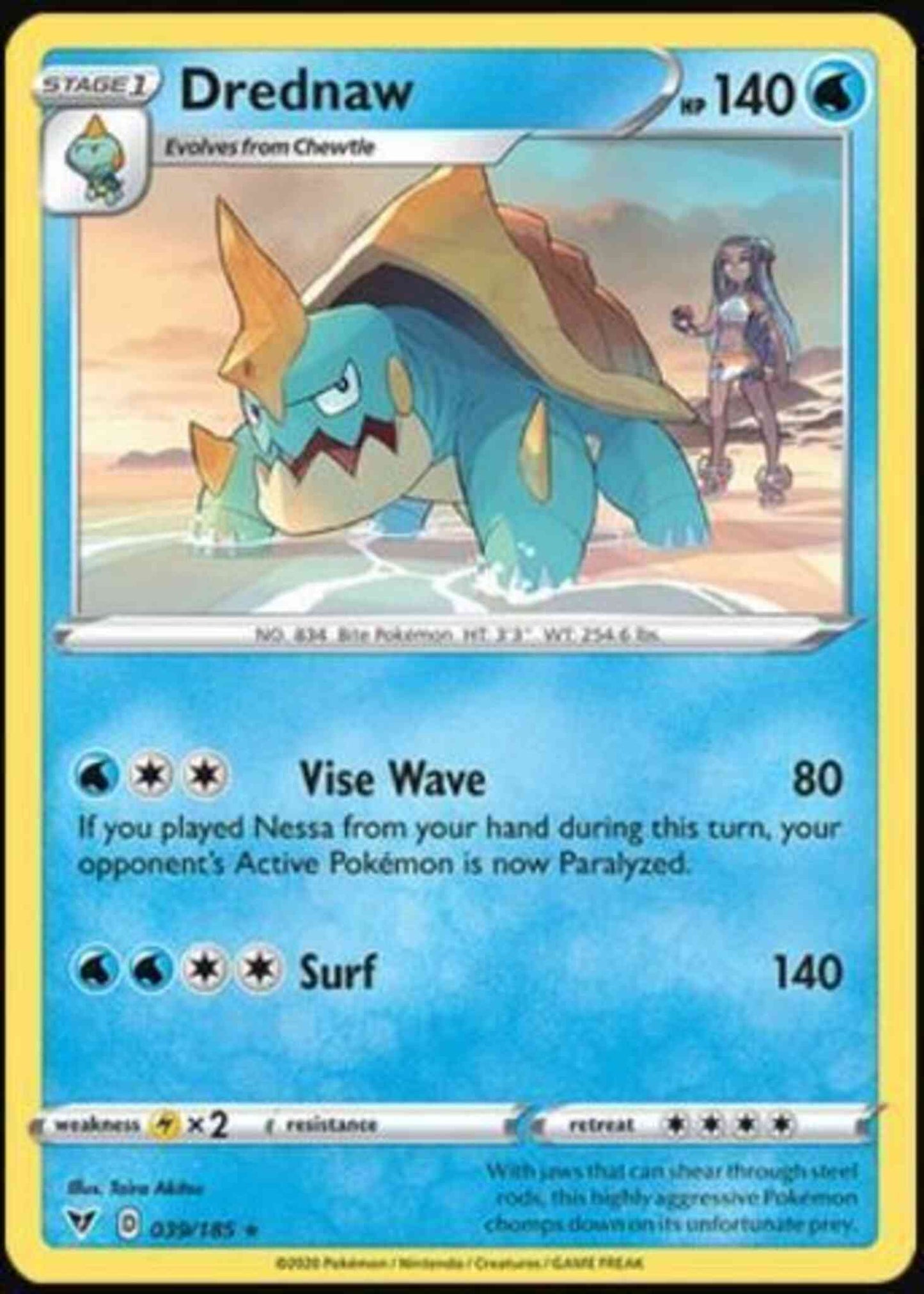 Drednaw - 039/185 - Rare [swsh4-039] [Non-Holo]
