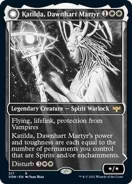 Katilda, Dawnhart Martyr // Katilda's Rising Dawn [317] [Eternal Night Showcase] [Innistrad: Crimson Vow] [Non-Foil]
