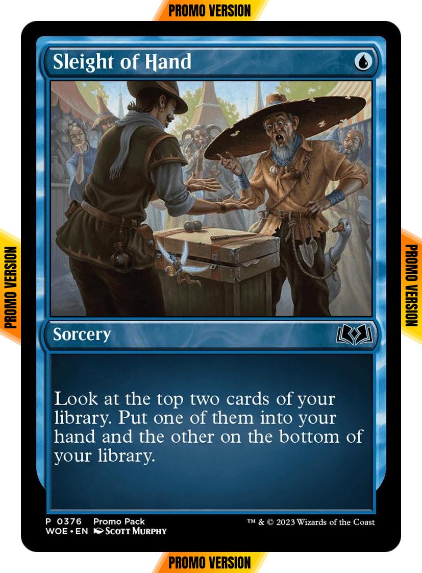 Sleight of Hand [376] [Dark Frame Promo Pack] [Wilds of Eldraine] [Non-Foil]