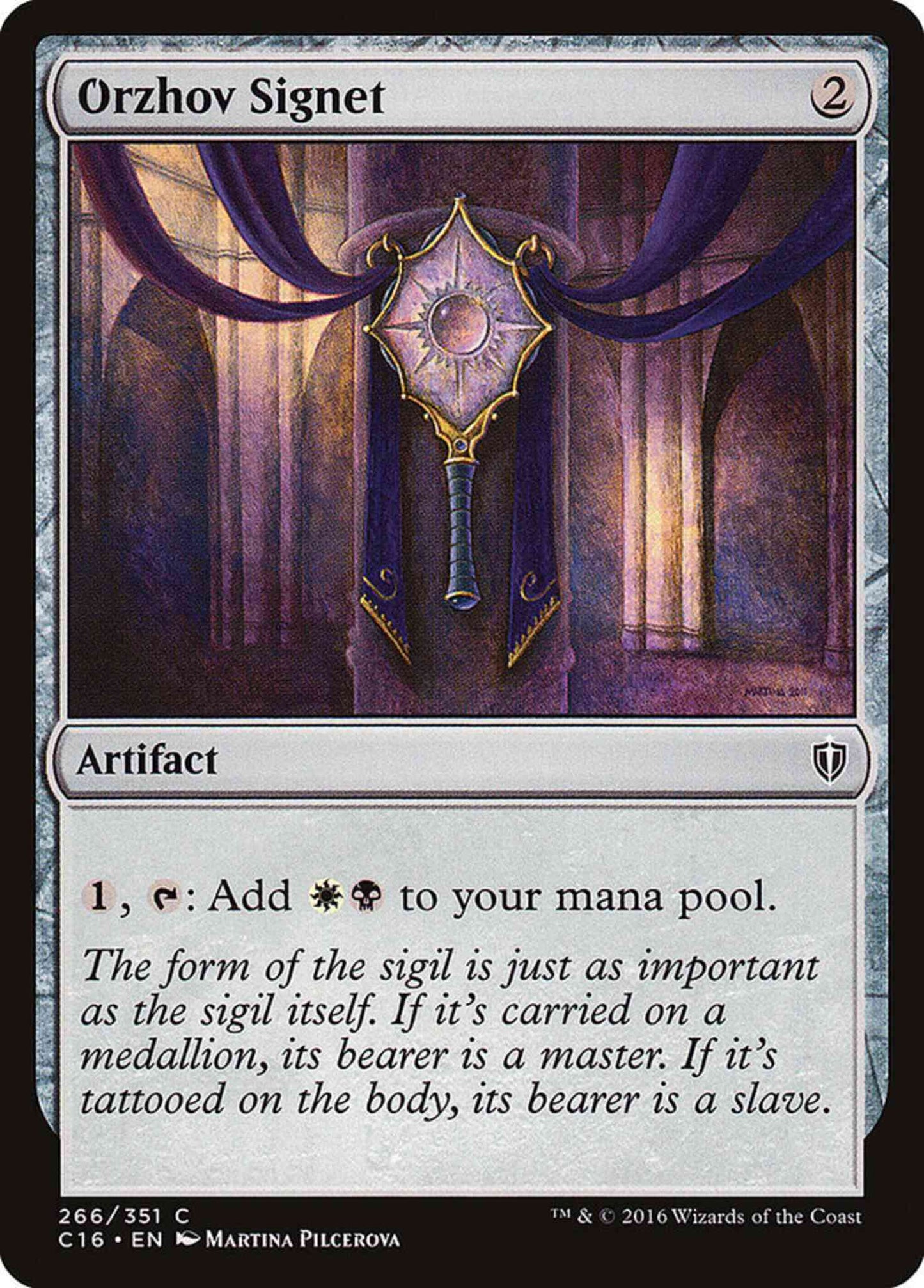 Orzhov Signet [266] [Commander 2016] [Non-Foil]