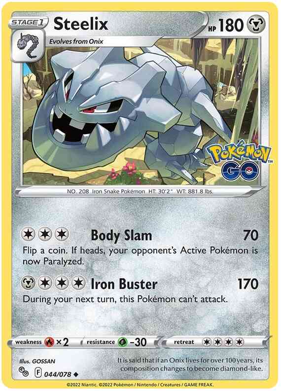 Steelix - 044/078 - Uncommon [pgo-044] [Non-Holo]
