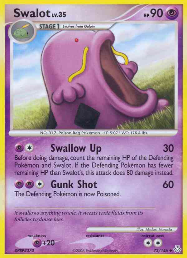 Swalot - 72/146 - Uncommon [dp6-72] [Reverse Holo]
