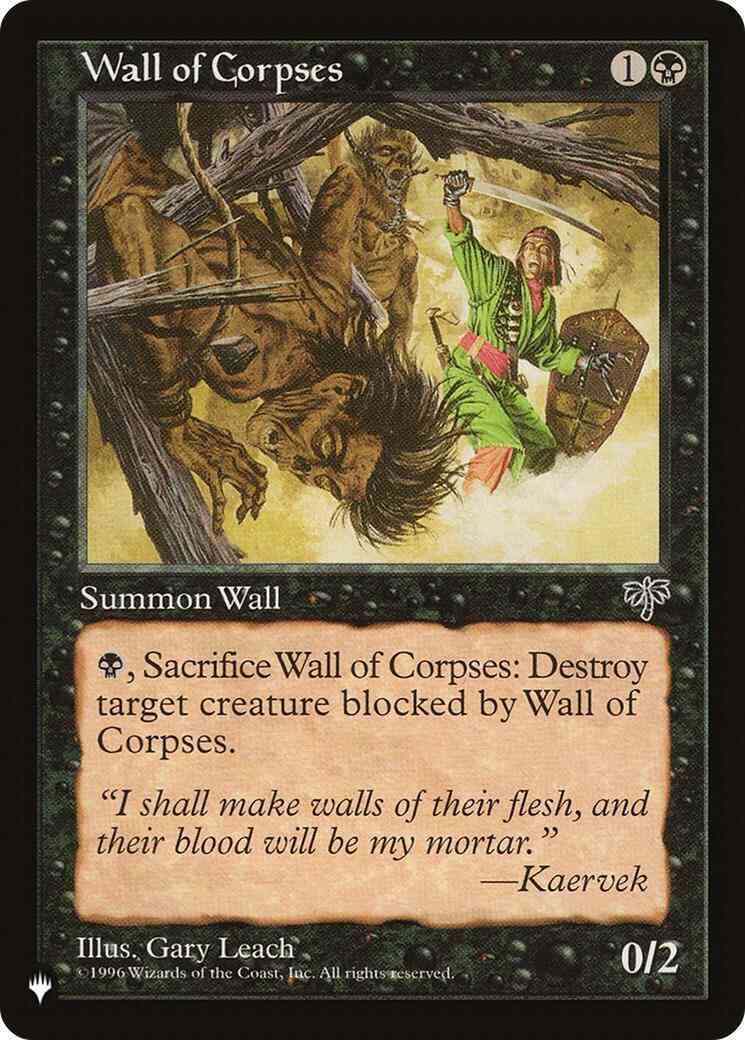 Wall of Corpses [MIR-151] [The List] [Non-Foil]