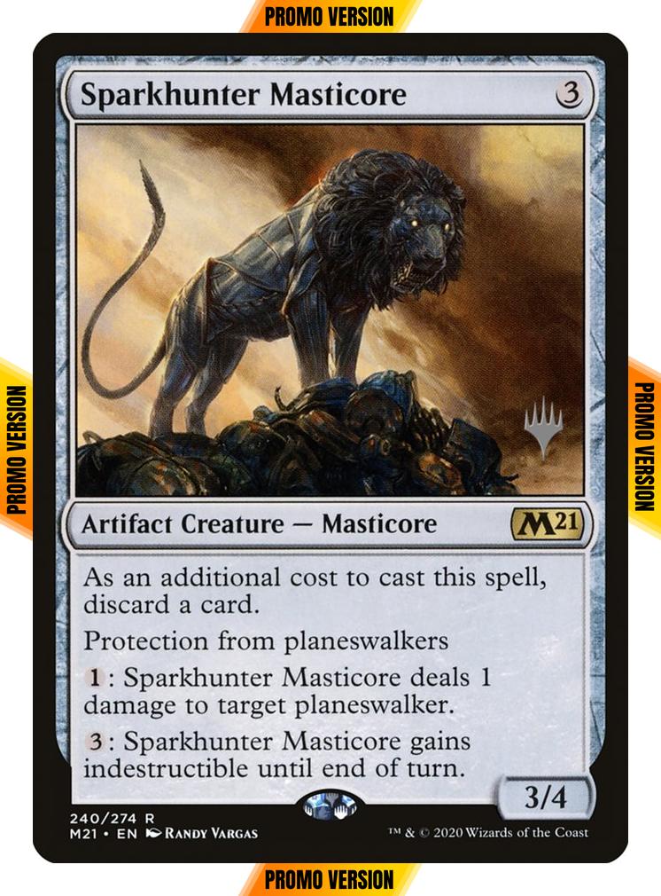 Sparkhunter Masticore [Promo Pack] [240p] [Core Set 2021 Promos] [Foil]
