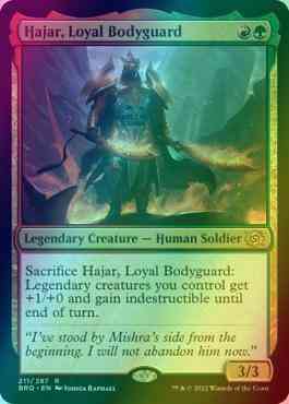 Hajar, Loyal Bodyguard [211] [The Brothers' War] [Foil]