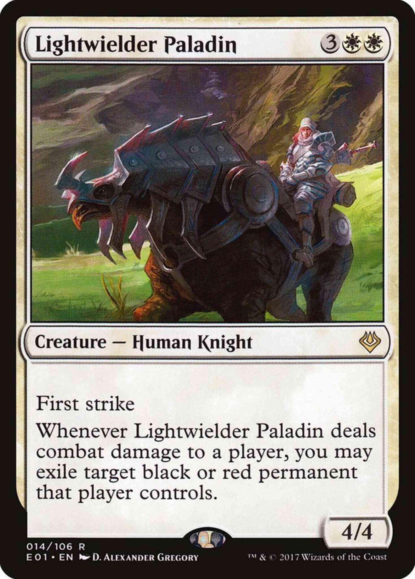 Lightwielder Paladin [14] [Archenemy: Nicol Bolas] [Non-Foil]