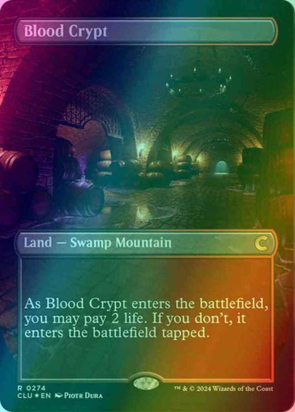 Blood Crypt [274] [Borderless] [Ravnica: Clue Edition] [Foil]