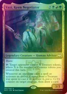 Vazi, Keen Negotiator [92] [Streets of New Capenna: Commander] [Foil]