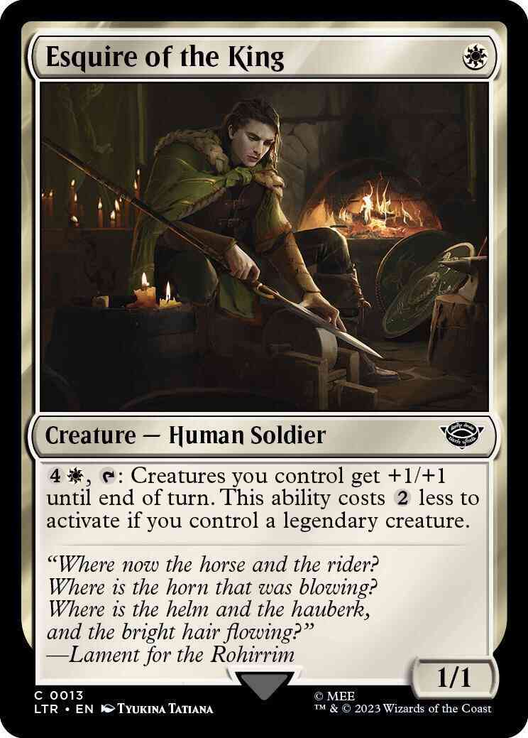 Esquire of the King [13] [The Lord of the Rings: Tales of Middle-earth] [Non-Foil]